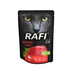 Вологий корм для дорослих котів Dolina Noteci RAFI cat пауч з яловичиною, 300 г