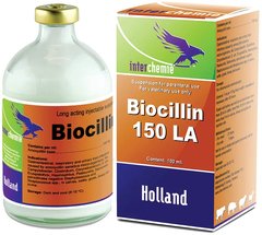 Биоциллин-150 LA 100 мл, Interchemie - инъекционный антибиотик