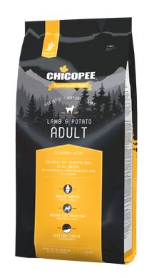 Chicopee HNL Adult Сухий корм холістік з ягням та картоплею для дорослих собак