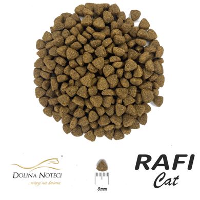 Сухой корм для взрослых кошек RAFI cat с говядиной, 7 кг