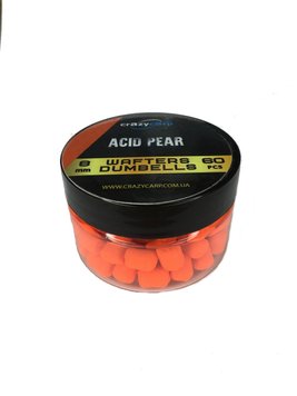 Crazy Carp Acid Pear Wafters Dumbells (кислая груша) – прикормка для рыбалки, 6 мм