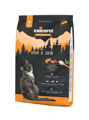 Chicopee HNL Cat Hair & Skin корм для кошек, здоровая кожа и шерсть