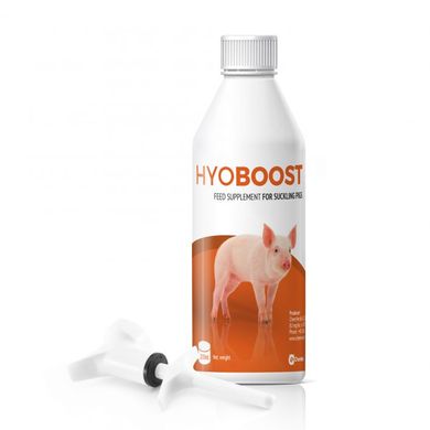 Hyoboost – энергетическая добавка для малых и слабых новорожденных поросят, 100 мл