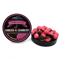 Crazy Carp Amnesia & Cranberry Hybrid Wafters (амнезия и журавлина) - прикормка для рыбалки, 10 мм