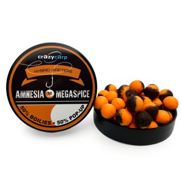 Crazy Carp Amnesia & Megaspice Hybrid Wafters (амнезія та мегаспайс) - прикормка для рибалки, 12 мм