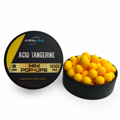 Crazy Carp Acid Tangerine Pop-ups (кислий мандарин) - 8 мм