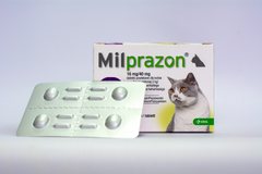 Милпразон (Milprazon) таблетки от гельминтов для кошек от 2 кг, 16 мг/40 мг, 4 таб блистер