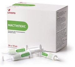 Мастилекс (шприц) 4х10мг, Livisto - антибіотик для лікування маститу в період лактації