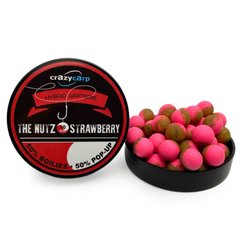 Crazy Carp The Nutz & Strawberry Hybrid Wafters (орех и клубника) – прикормка для рыбалки, 12 мм