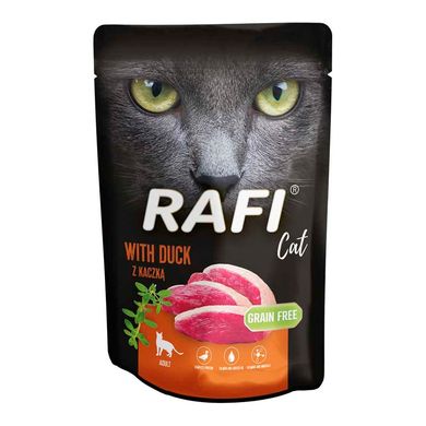 Влажный корм для взрослых кошек Dolina Noteci RAFI cat с уткой, 100 г