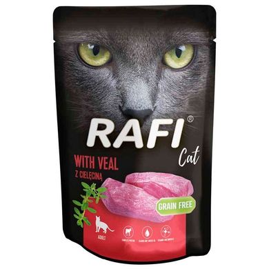 Вологий корм для дорослих котів Dolina Noteci RAFI cat з телятиною, 100 г