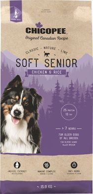 Chicopee CNL Soft Senior Корм для пожилых собак всех пород с курицей и рисом