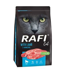 Сухий корм для дорослих котів Rafi Сat з ягням, 7 кг