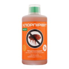 Хлорпірівіт 1 л, Укравіт - засіб тарганів, мурах, бліх, комарів, кліщів, мух