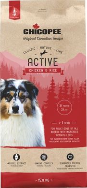 Chicopee CNL Active Сухий корм для активних собак з куркою і рисом