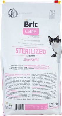 Сухий корм Brit Care Cat GF Sterilized Sensitive для стерилізованих котів з чутливим травленням, 7 кг