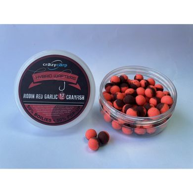 Crazy Carp Robin Red Garlic & Crayfish Hybrid Wafters (робін ред часник та рак) - прикормка для рибалки,12 мм