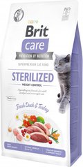 Сухий корм Brit Care Cat GF Sterilized Weight Control для стерилізованих котів з надмірною вагою, 7 кг