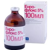 Энрофлокс 5% 100 мл, Livisto/Invesa - антибактериальный инъекционный препарат