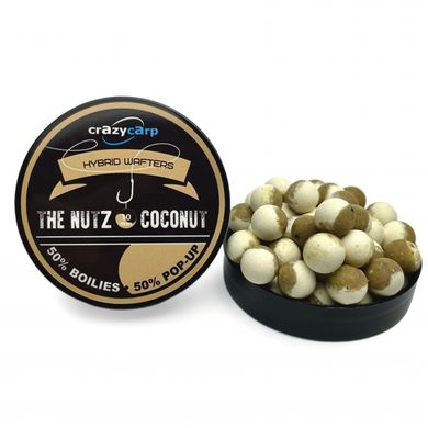 Crazy Carp The Nutz & Coconut Hybrid Wafters (горіх та кокос) - прикормка для рибалки, 12 мм